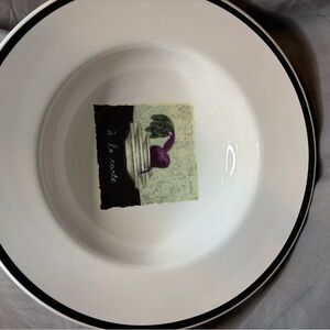 Vintage Crate&Barrel Trattoria Pasta Bowl Beet 11 inches
